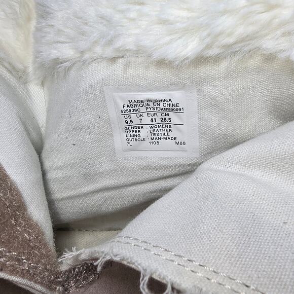 Converse All Stars Beverly Tan High Top Sneaker Boots Faux Fur US Womens 9.5 - Picture 7 of 8